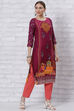 Phalsa Straight Kurta image number 3